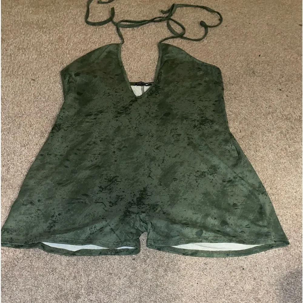 Fashion Nova Women's Sueded Yoga Jumpsuit Size 1X 🔥 - Picture 4 of 7